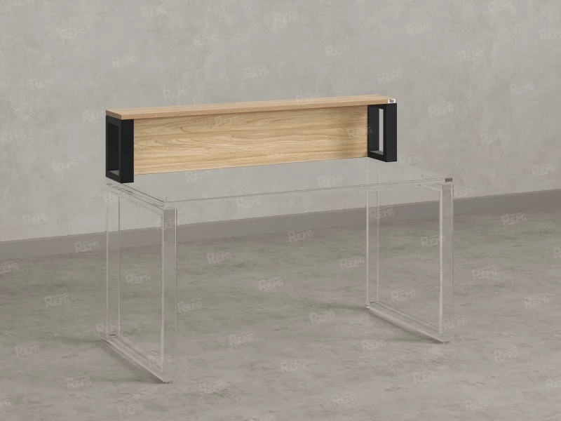 Надстройка для стола 800x200x300 RM208-80x40 Вяз Швейцарский Светлый/Черный
