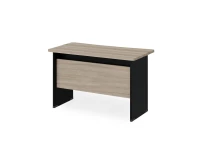 BRL RB001-140х65 Стол прямой с вогнутой столешницей 650 мм 1400х650х740 Шорвуд/Черный