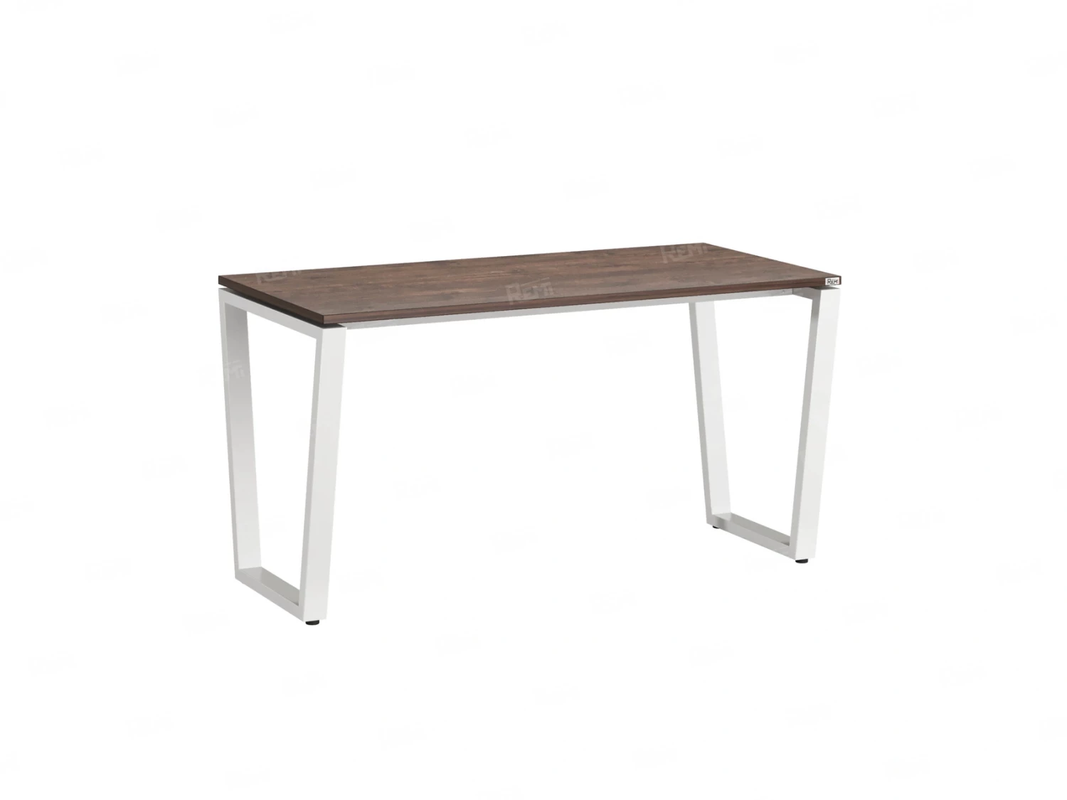 Стол прямой на U-образных опорах 1200x600x750 RM003-12x6 Дуб Апрельский шоколад/Белый