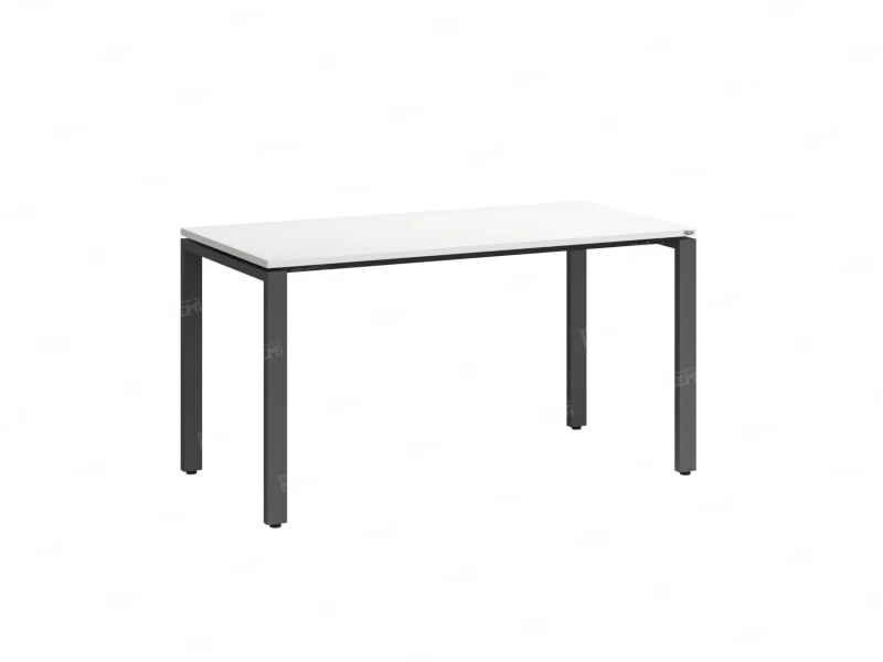 Стол прямой на П-образных опорах 1400x700x750 RM001-14x7 Белый/Серый