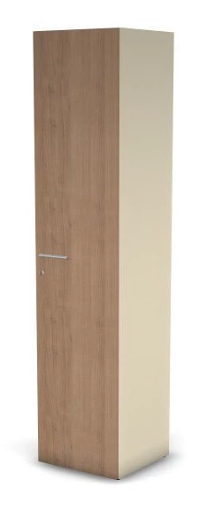 Шкаф RAC078 с замком левый, выдвижная вешалка 59,6x44,8x198,2см Акация Шеффилд/Кашемир, Серия Аккорд / Accord. Серия Аккорд / Accord. Серия Аккорд / Accord