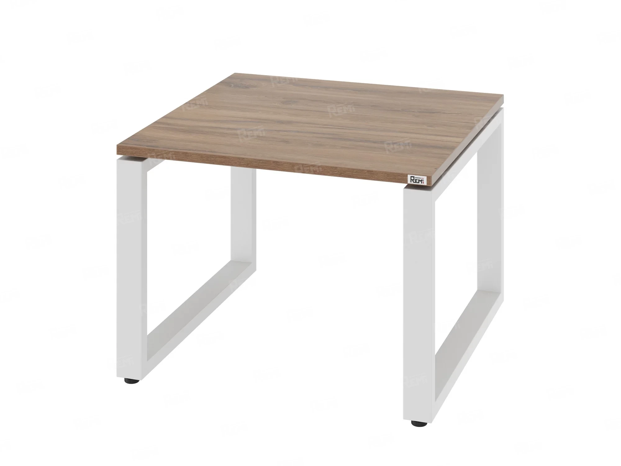 Журнальный стол с полкой 1200x600x550 RM182-12x6 Дуб Юстус/Белый