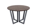 Круглый стол на U-образных опорах 1500x1500x750 RM188-15x15 Дуб Апрельский шоколад/Серый