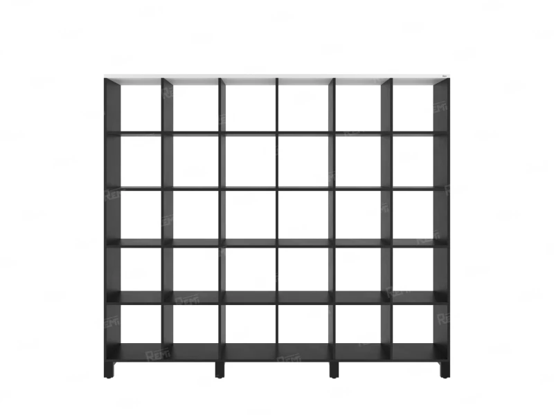 Стеллаж, 30 ячеек 2250х370х1980 RM143-225x37 Белый/Черный