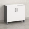 Шкаф низкий распашной, 2 уровня 900x600x850 RM147-90x60 Белый/Серый