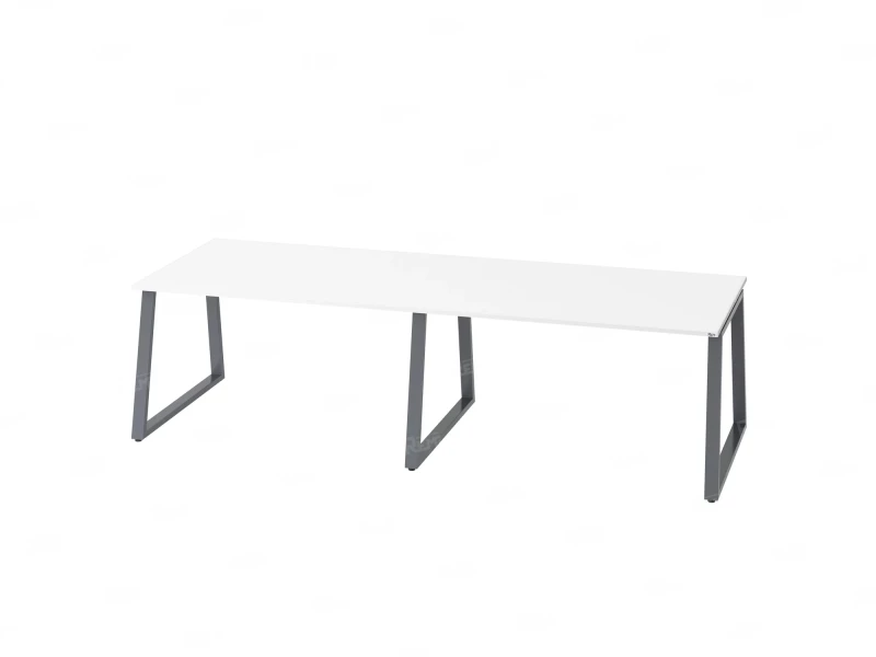 Cтол для переговоров, на A-обазном каркасе 2100x1250x750 RM083-210x125 Белый/Серый