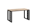 Стол прямой на О-образных опорах 1200x700x750 RM040-12x7 Дуб Маувелла/Черный