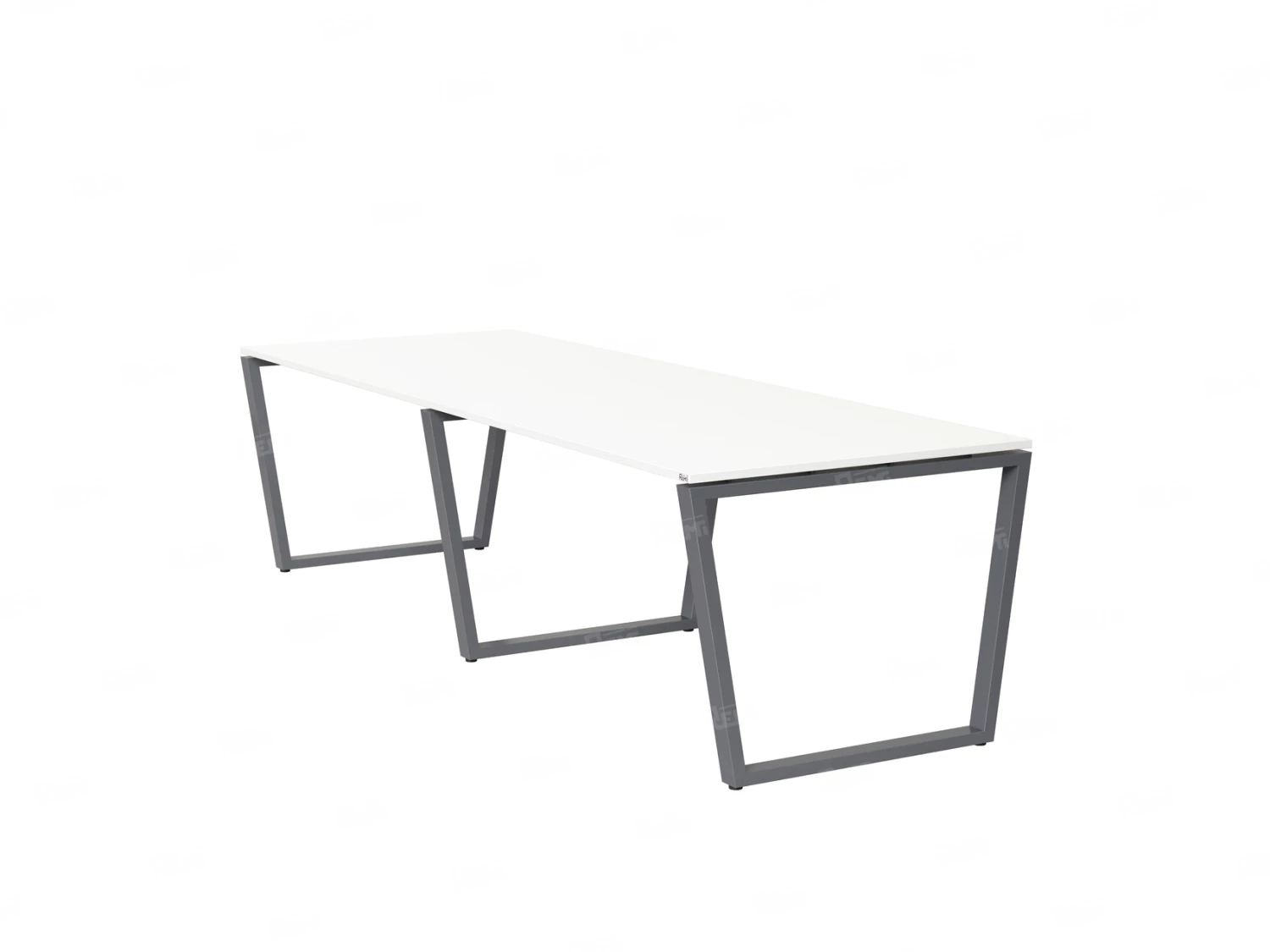 Cтол для переговоров, на V-обазном каркасе 2200x1000x750 RM082-220x100 Белый/Серый