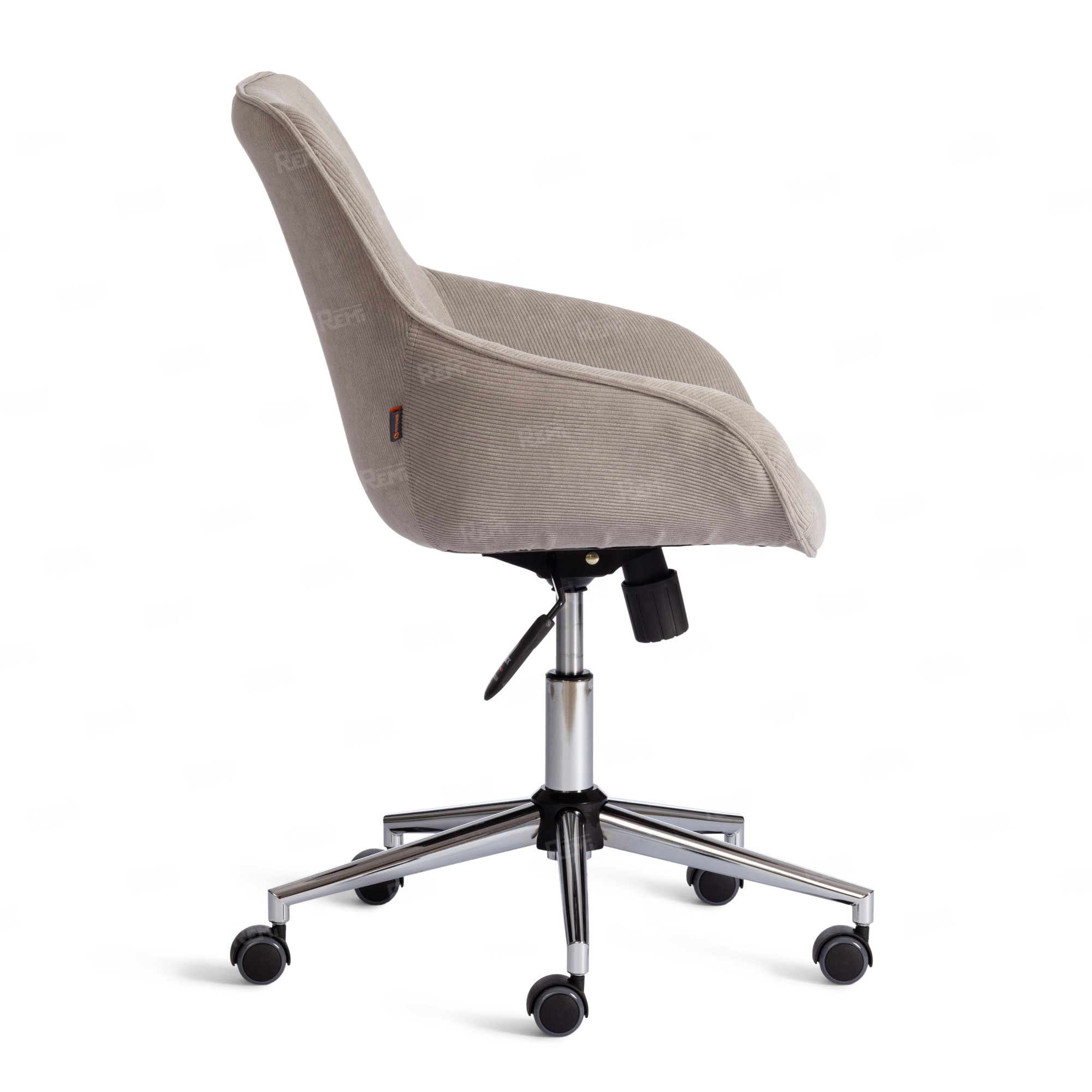 Кресло DUBLIN хром Бежевый/Бежевый, Вельвет (арт. 24323)