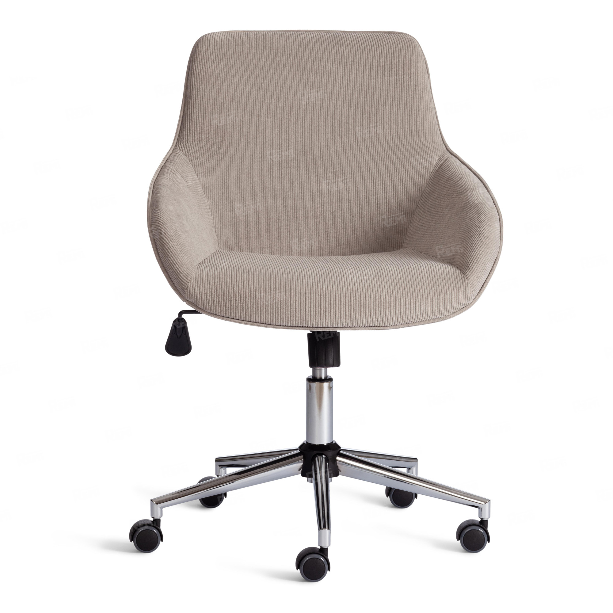 Кресло DUBLIN хром Бежевый/Бежевый, Вельвет (арт. 24323)