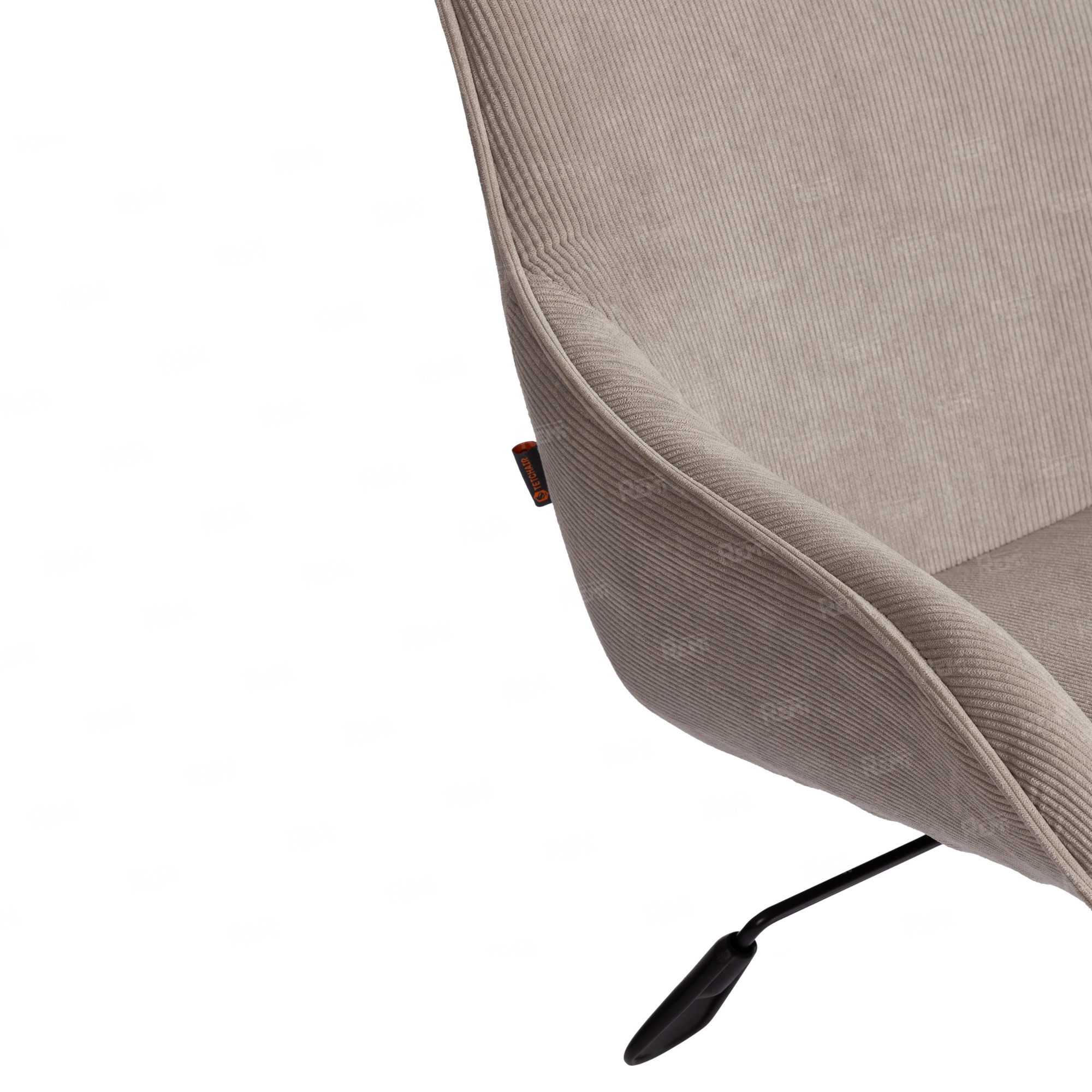 Кресло DUBLIN хром Бежевый/Бежевый, Вельвет (арт. 24323)