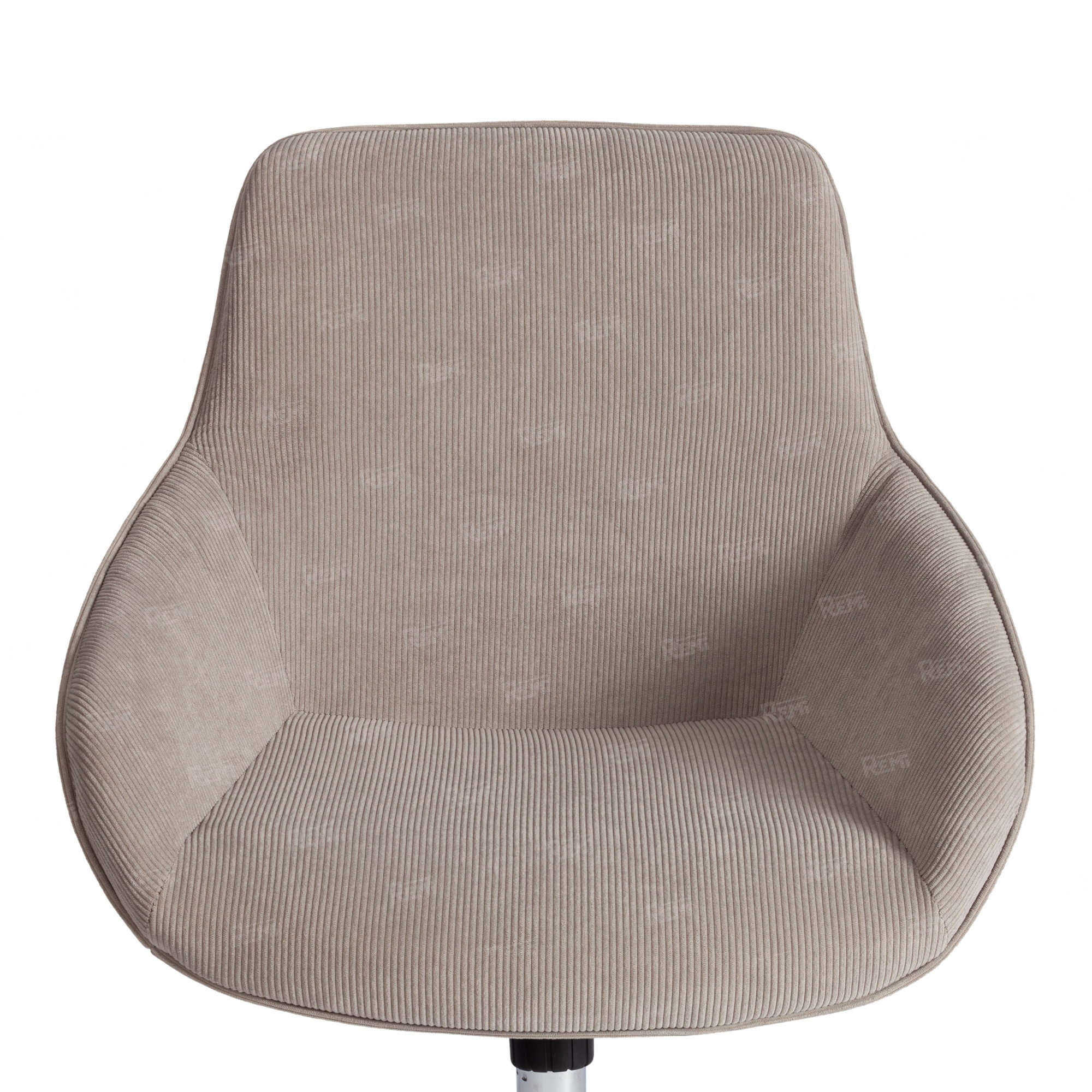 Кресло DUBLIN хром Бежевый/Бежевый, Вельвет (арт. 24323)