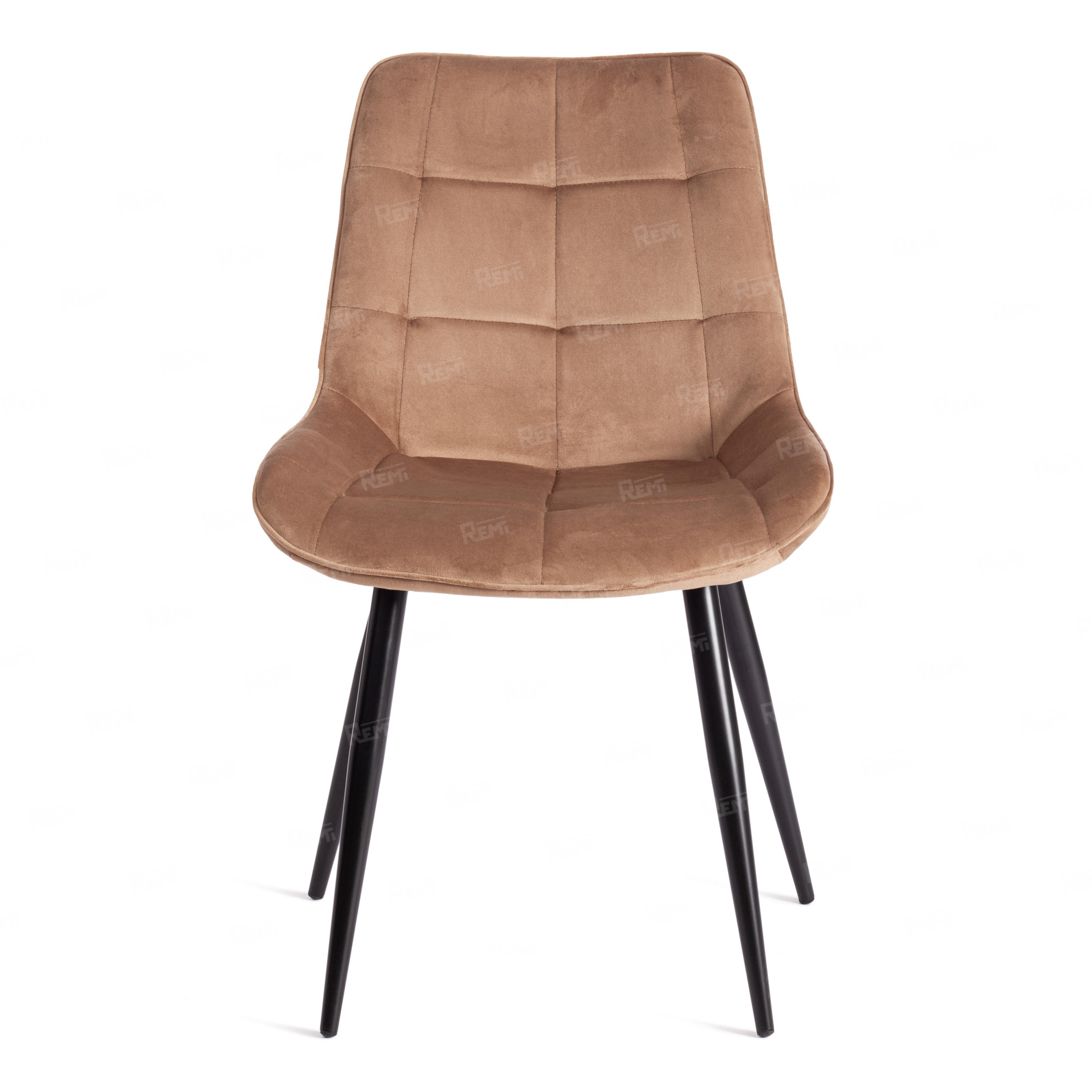 Стул ABRUZZO ( mod. 8060 ) Коричневый/Коричневый, Велюр (арт. 19601)