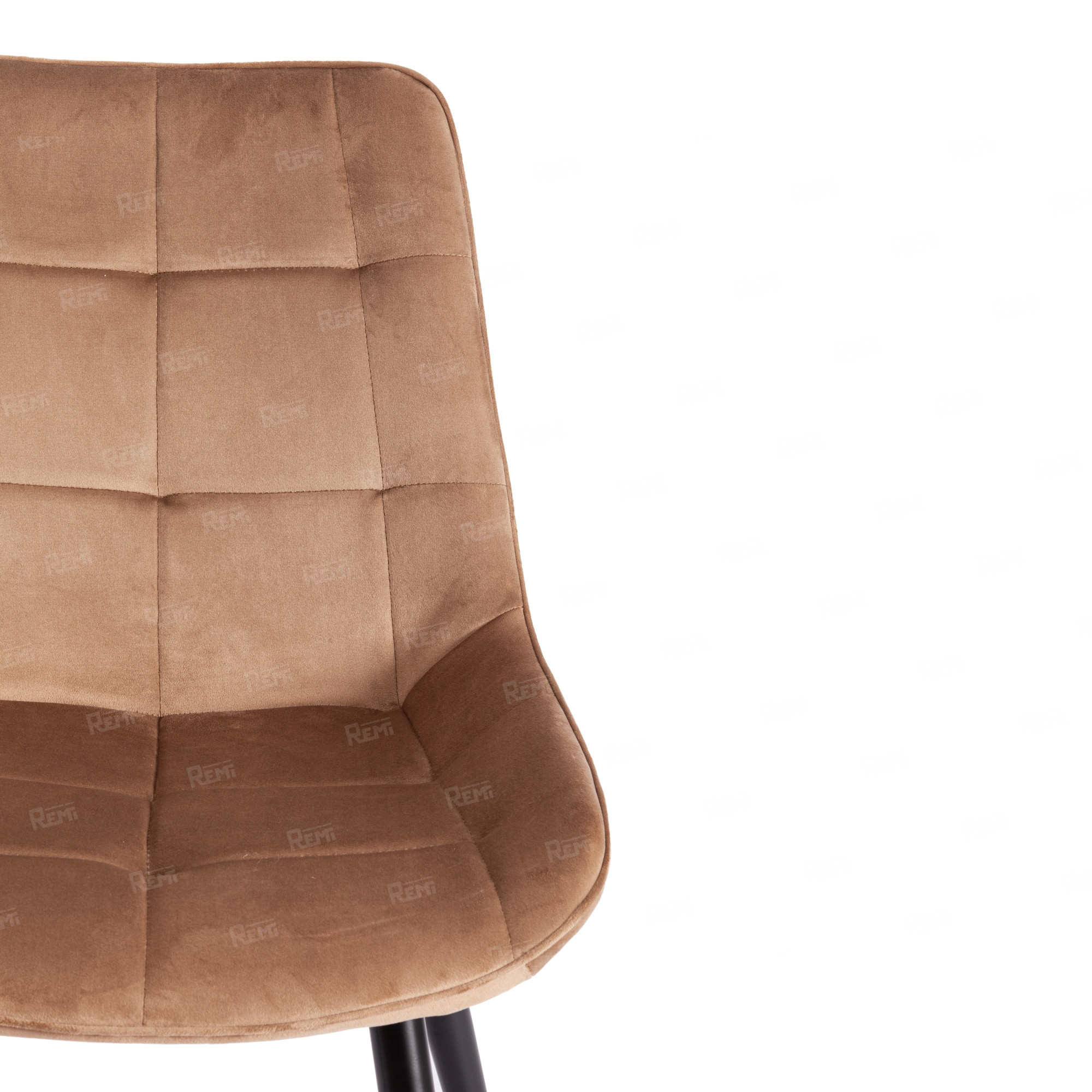 Стул ABRUZZO ( mod. 8060 ) Коричневый/Коричневый, Велюр (арт. 19601)