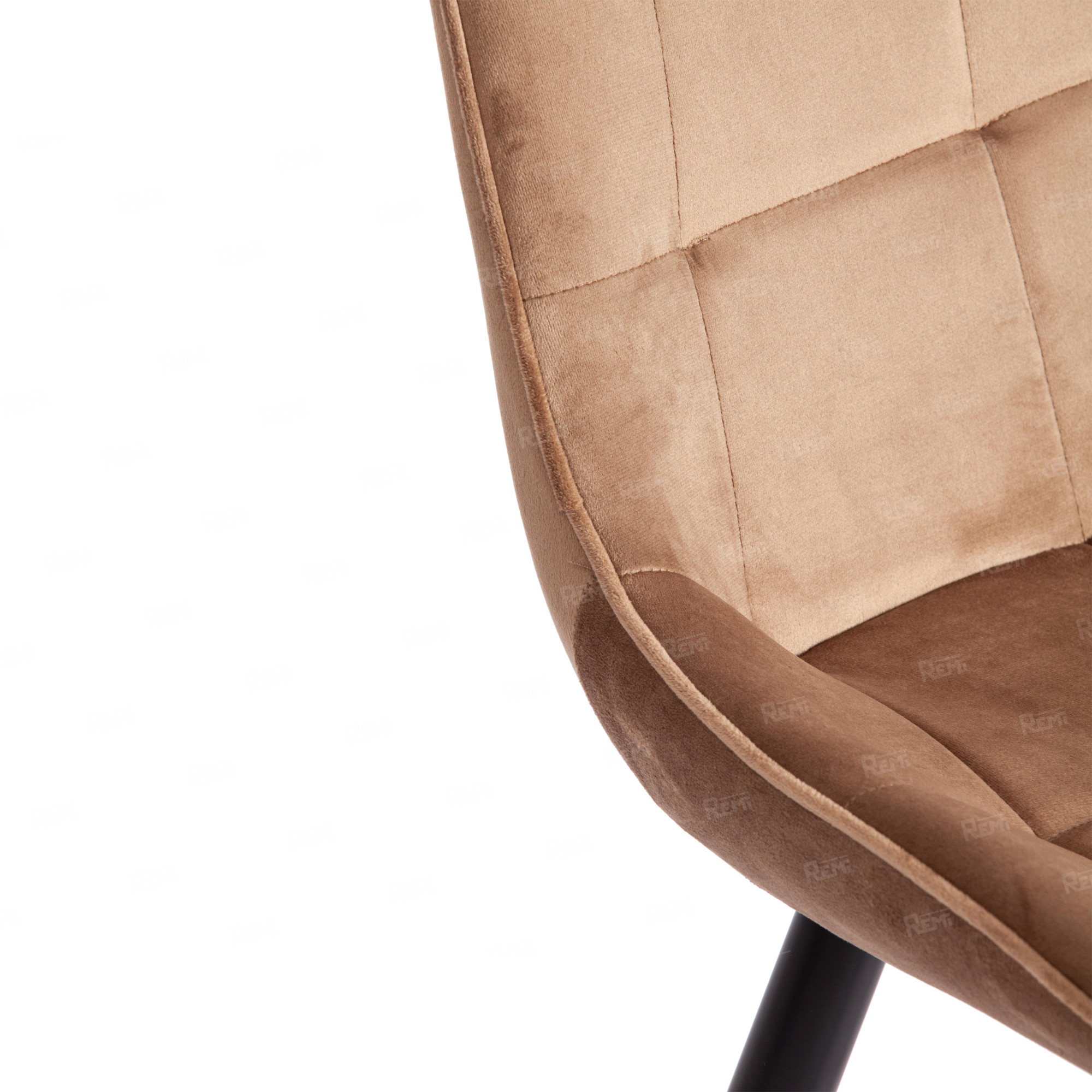 Стул ABRUZZO ( mod. 8060 ) Коричневый/Коричневый, Велюр (арт. 19601)