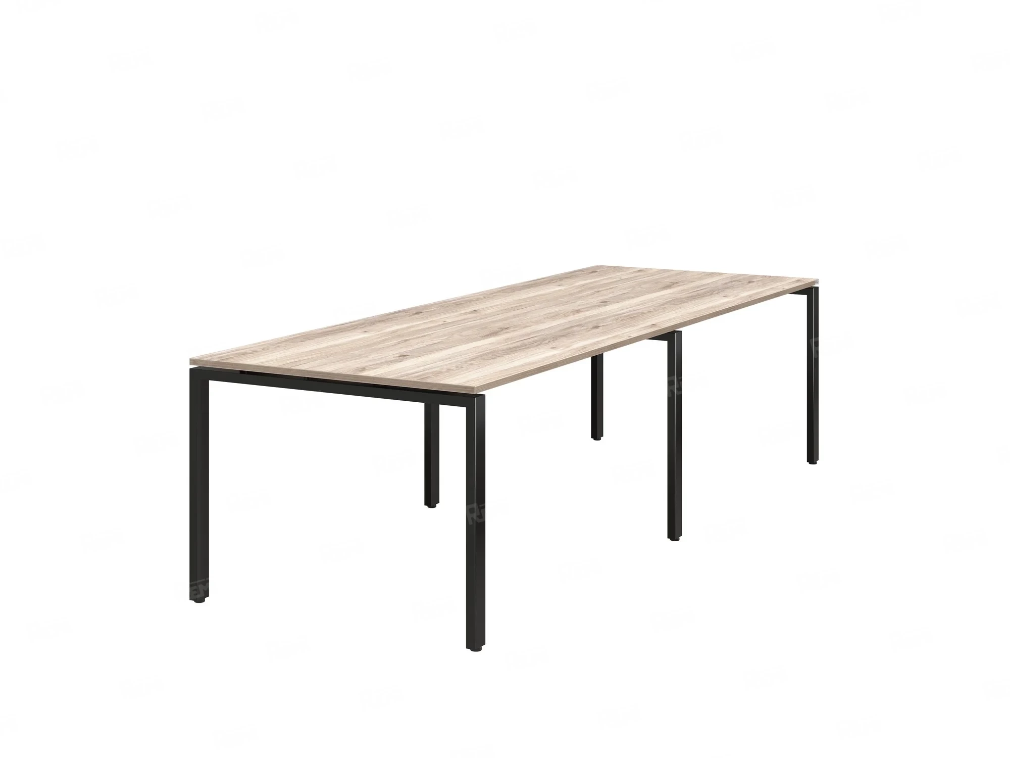 Cтол для переговоров, на П-образном каркасе 2100x1400x750 RM080-210x140 Дуб Маувелла/Черный