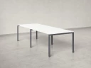 Cтол для переговоров, на П-образном каркасе 2300x1400x750 RM080-230x140 Белый/Серый