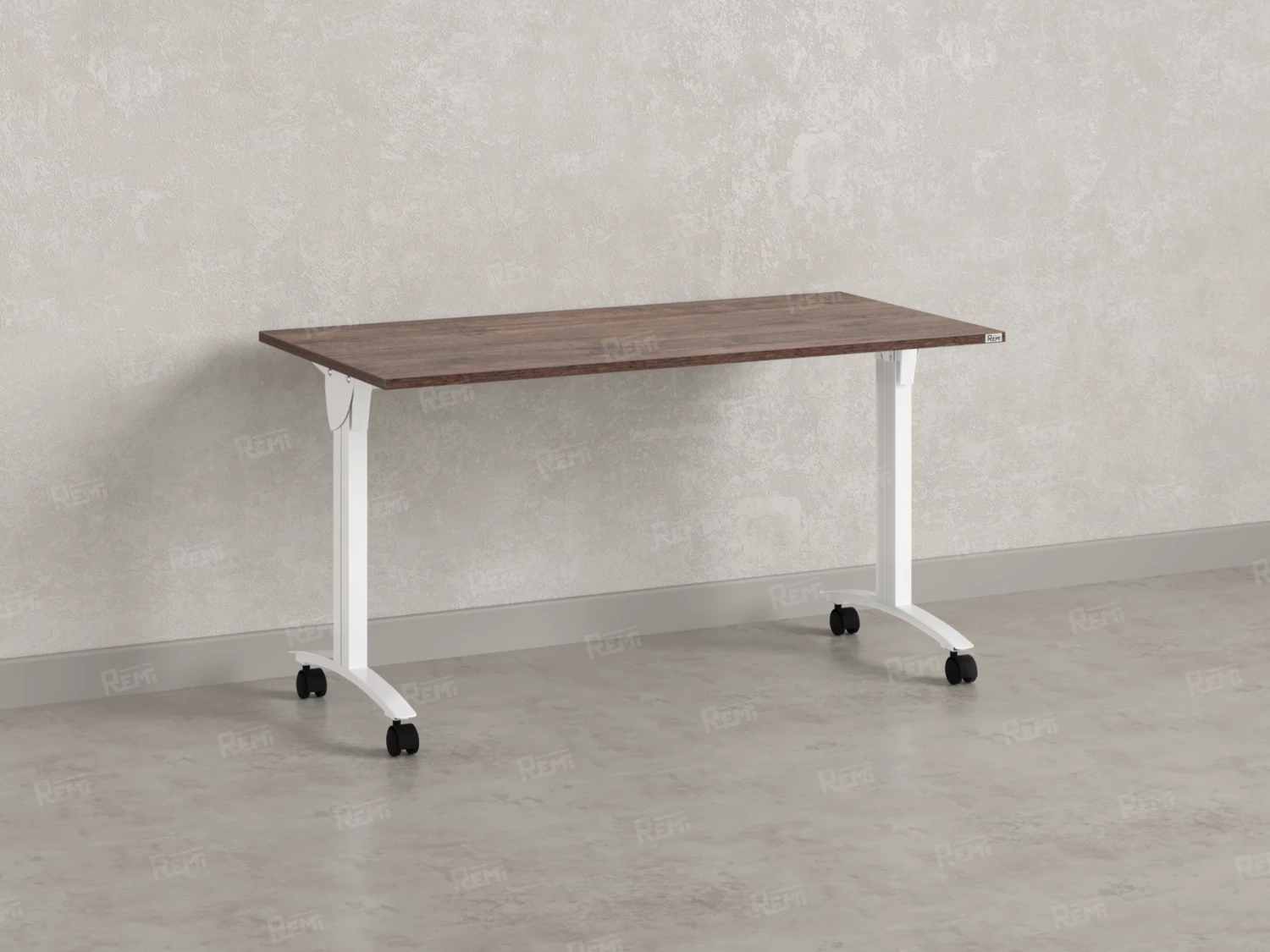 Стол складной, мобильный 1200x600x750 RM011-12x6 Дуб Апрельский шоколад/Белый