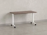 Стол складной, мобильный 1200x600x750 RM011-12x6 Дуб Апрельский шоколад/Белый