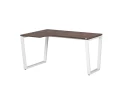 Стол угловой, U-опора, левый 1600x600/900x750, RM051-16x6-9 Дуб Апрельский шоколад/Белый