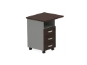 BRL RB092-45х58L Тумба приставная левая 650х580х740 Венге/Серый вулканический