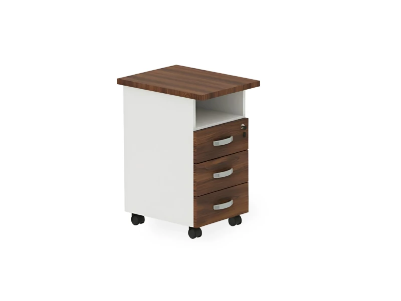 BRL RB091-45х58L Тумба приставная левая 450х580х740 Орех Вармия/Белый