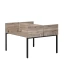 Бенч-система, 2 рабочих места, 5 ЛДСП экранов 1200x1200x750 RM165-4-12x12 Дуб Маувелла/Черный