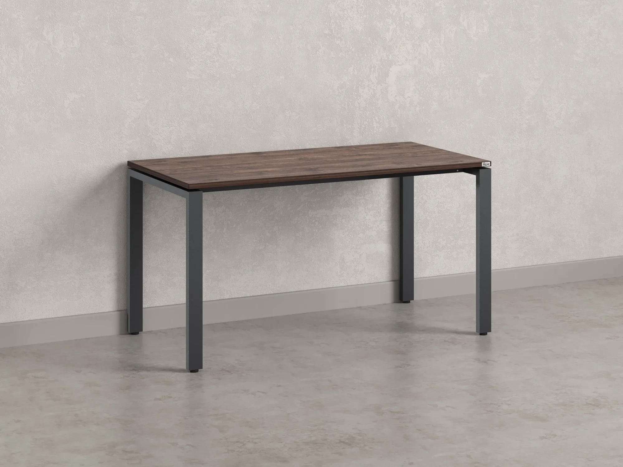 Стол прямой на П-образных опорах 1000x600x750 RM001-10x6 Дуб Апрельский шоколад/Серый