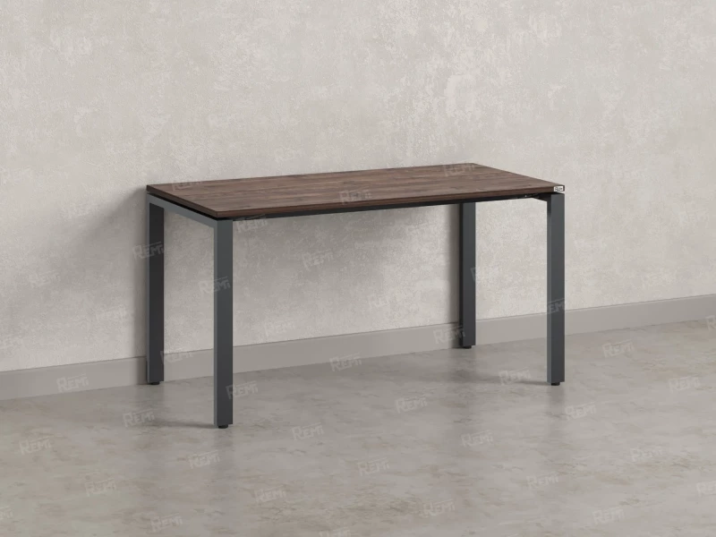 Стол прямой на П-образных опорах 800x800x750 RM001-8x8 Дуб Апрельский шоколад/Серый