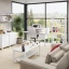 Бенч-система в 1 ряд, 2 рабочих места 2 ЛДСП экранов 3200x800x750 RM174-4-32x8 Белый/Белый