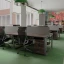 Стол прямой с подвесной тумбой, П-опора 2000x800x750 RM038-20x8 Дуб Апрельский шоколад/Серый