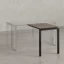 Брифинг прямой, с парящей столешнецей, на П-образном каркасе 1100x600x750 RM070-11x6 Дуб Апрельский шоколад/Черный
