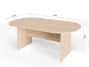 Конференц-стол RLG010 200x120x75 Дуб Сонома, Серия ЛАЙТ | LIGHT