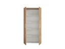 Шкаф распашной, регулируемые опоры, 5 уровней 900x420x1800 RM153-90x41 Дуб Юстус/Белый