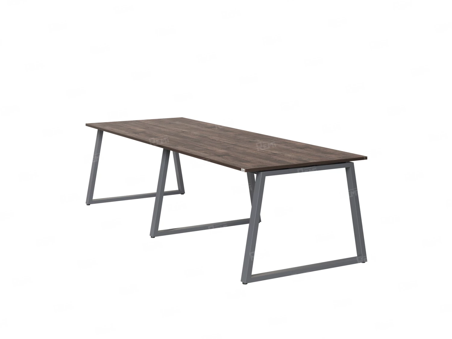 Cтол для переговоров, на A-обазном каркасе 2300x1200x750 RM083-230x120 Дуб Апрельский шоколад/Серый