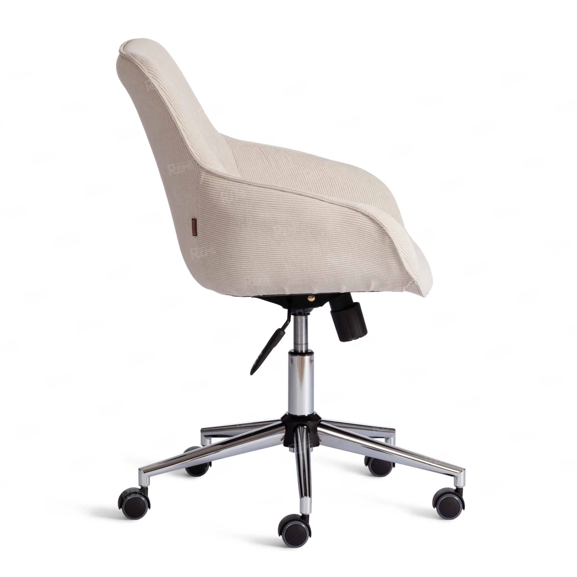 Кресло DUBLIN хром Молочный/Молочный, Вельвет (арт. 24324)