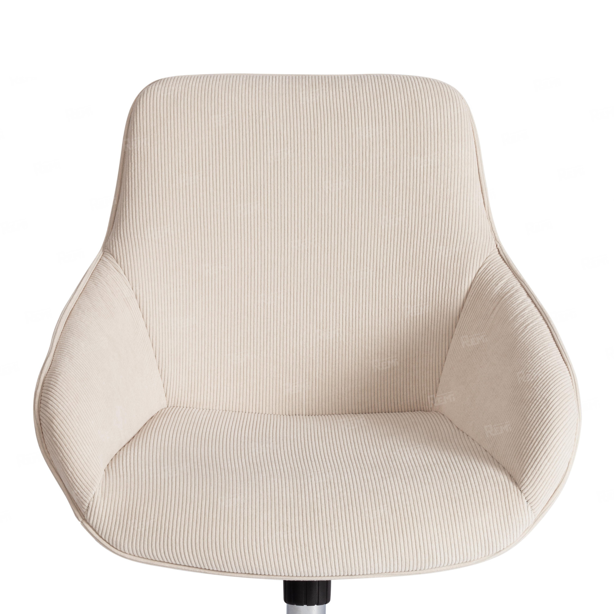 Кресло DUBLIN хром Молочный/Молочный, Вельвет (арт. 24324)