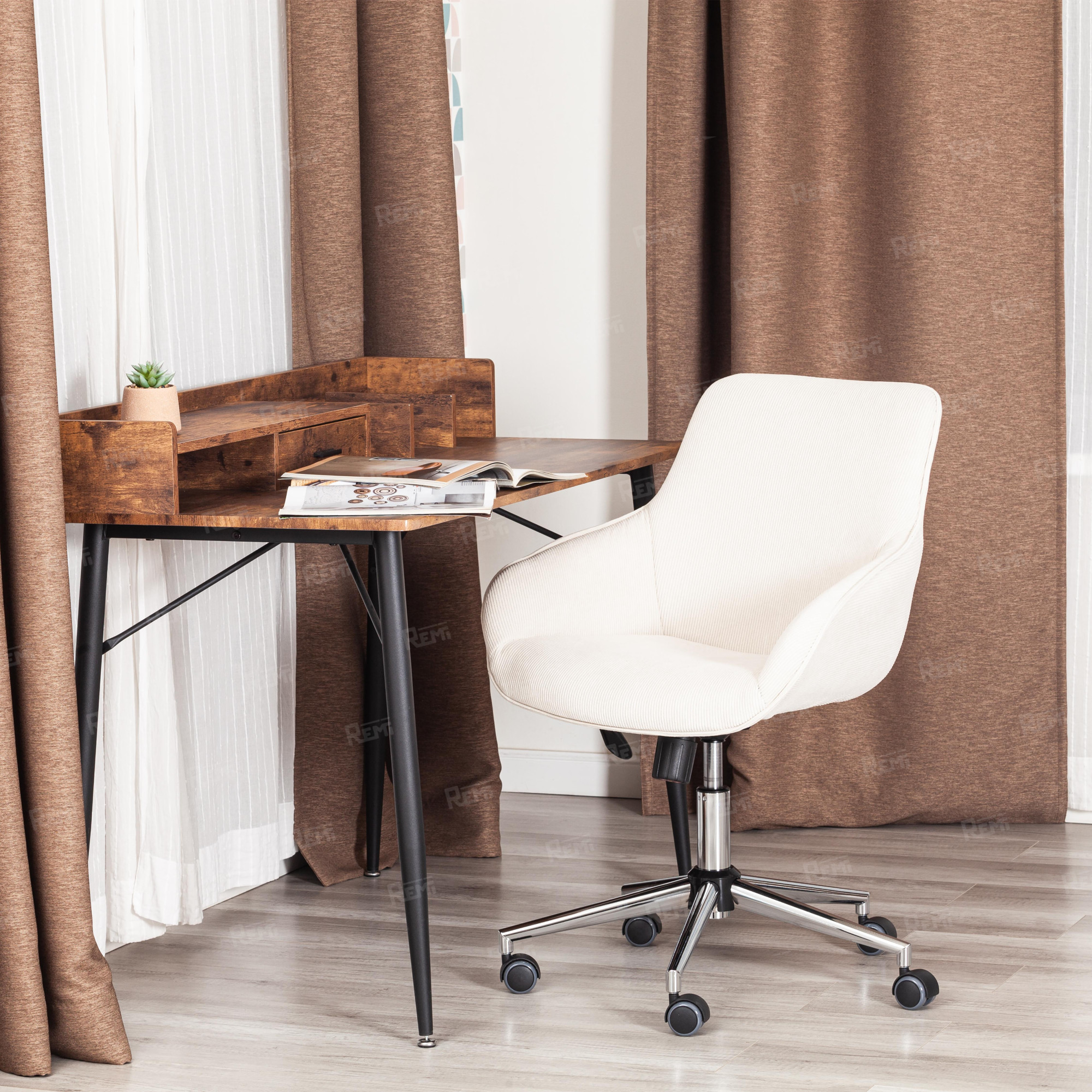 Кресло DUBLIN хром Молочный/Молочный, Вельвет (арт. 24324)