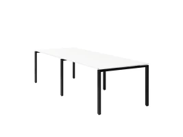 Cтол для переговоров, на П-образном каркасе 2000x1450x750 RM080-200x145 Белый/Черный