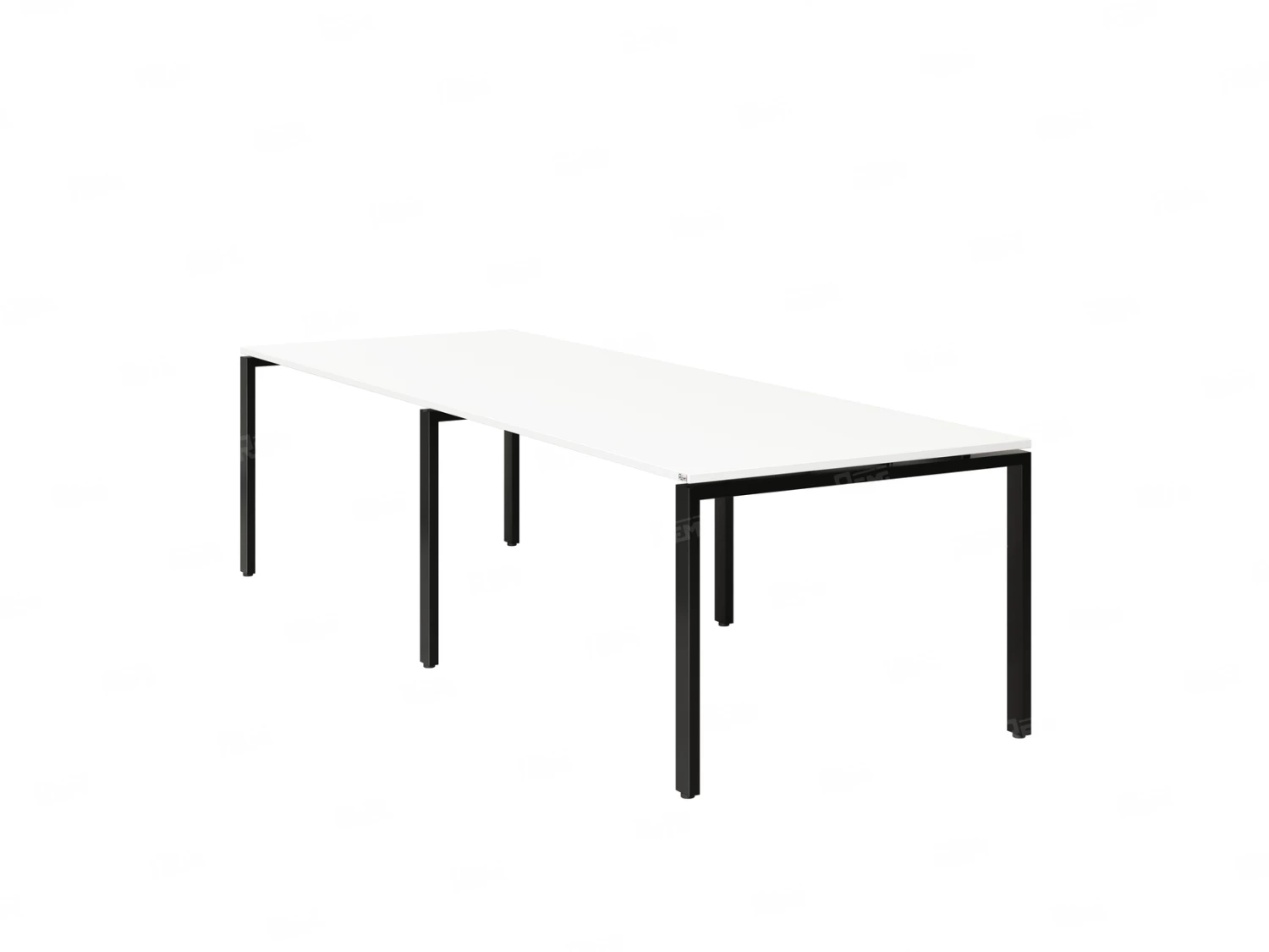 Cтол для переговоров, на П-образном каркасе 2000x1450x750 RM080-200x145 Белый/Черный