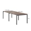 Cтол для переговоров, на П-образном каркасе 2200x1400x750 RM080-220x140 Дуб Апрельский шоколад/Серый