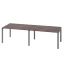 Cтол для переговоров, на П-образном каркасе 2200x1400x750 RM080-220x140 Дуб Апрельский шоколад/Серый