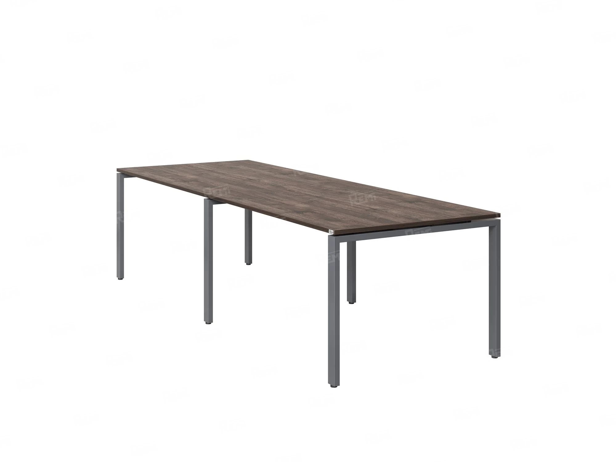 Cтол для переговоров, на П-образном каркасе 2200x1400x750 RM080-220x140 Дуб Апрельский шоколад/Серый