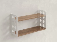 Полка настенная 900x300x500 RM192-90x30 Дуб Юстус/Белый