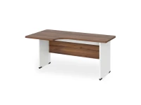 BRL RB085-140х95L Угловое рабочее место левое 1400х950х740 Орех Вармия/Белый