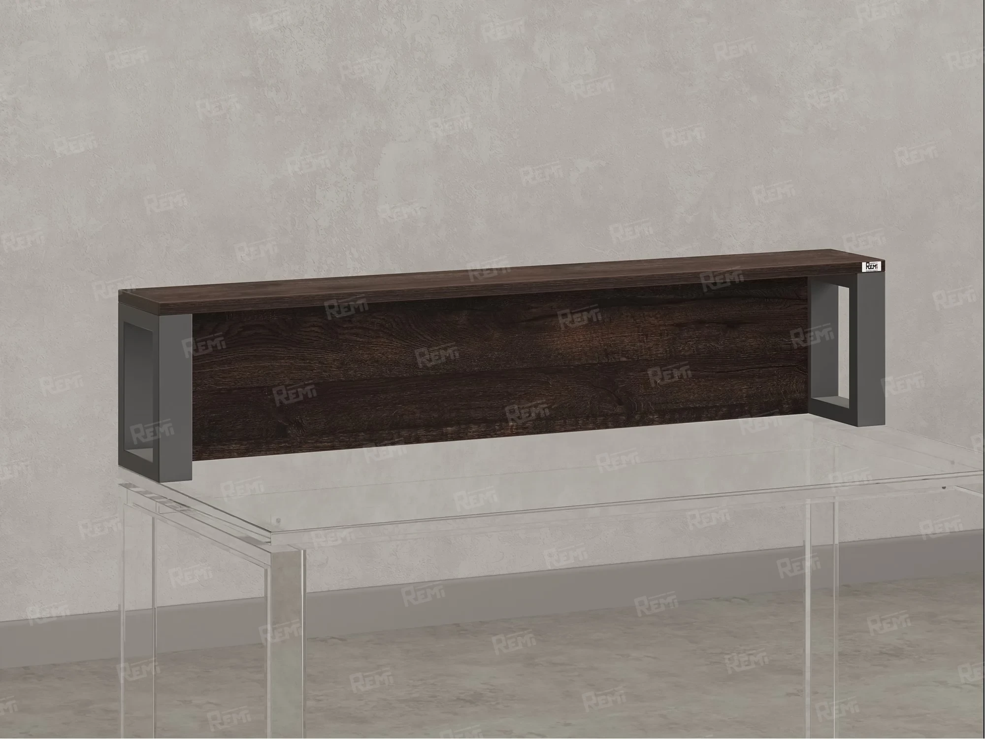 Надстройка для стола 800x200x300 RM208-80x40 Дуб Апрельский Шоколадный/Серый