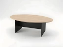 BRL RB007-220х120 Конференц-стол овальный 2200х1200х740 Акация/Черный