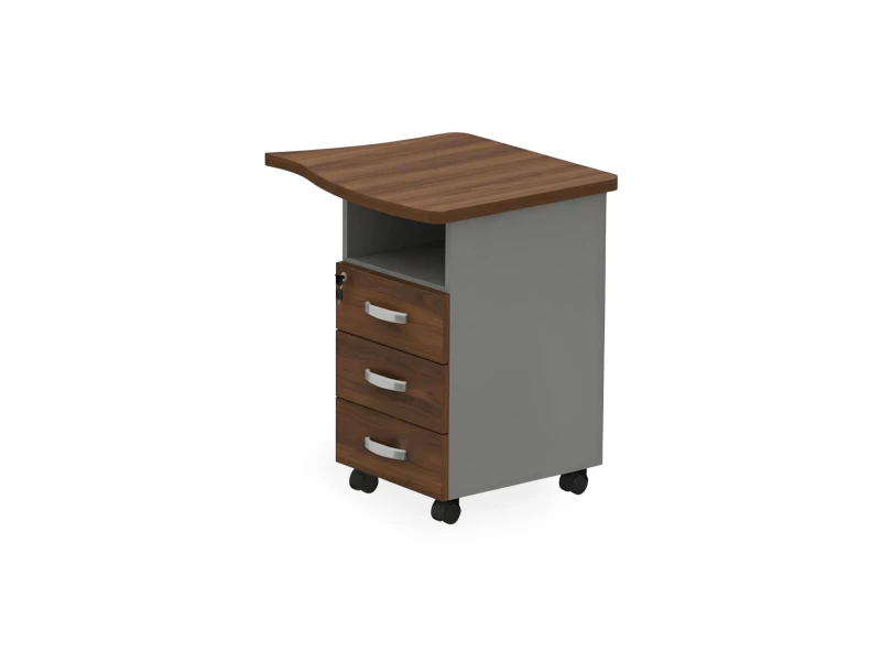 BRL RB089-73х60R Тумба приставная правая 730х600х740 Орех Вармия/Серый вулканический