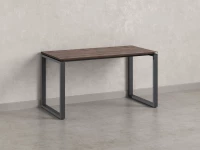 Стол прямой на O-образных опорах 1200x700x750 RM002-12x7 Дуб Апрельский шоколад/Серый