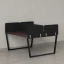 Бенч-система, 2 рабочих места, 5 тканевых экранов 1200x1600x750 RM172-3-12x16 Дуб Апрельский шоколад/Черный